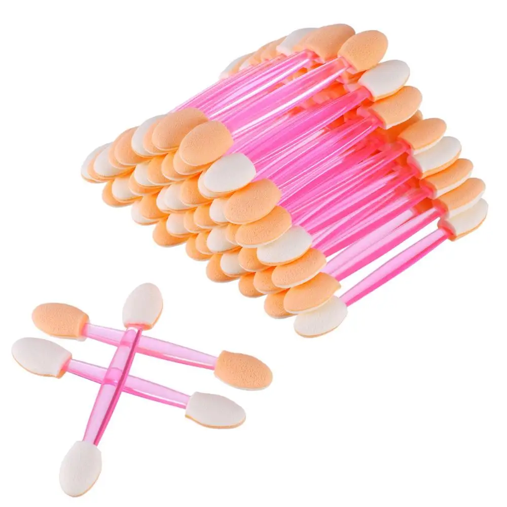 100 шт./упак. губка для теней век аппликатор щетки набор двухсторонних подводка