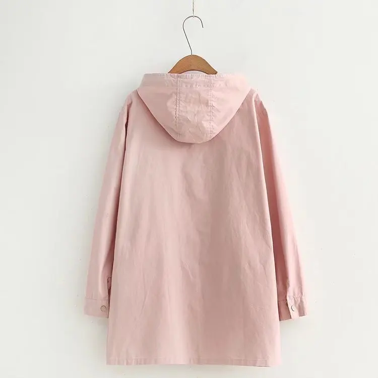 Тренч F21 Женский с капюшоном и длинным рукавом большой размер 3XL|women trench coat|fashion