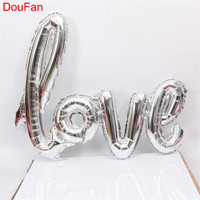 DouFan 1 шт. блестящие цвета: золотистый серебристый Цвет большой 40 дюймов