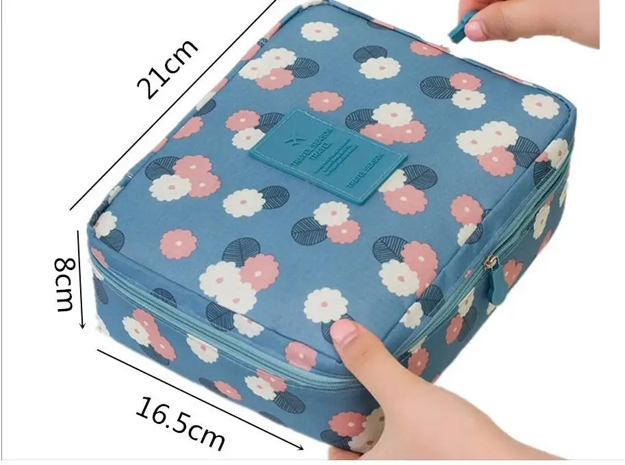 Многофункциональная женская косметичка сумка Органайзер Портативная на молнии