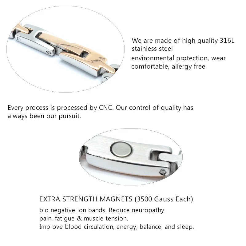 Vivari женское длинное магнитное ожерелье короткая цепочка 4 элемента забота о