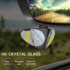 Регулируемое зеркало заднего вида с поворотом на 360 градусов, Автомобильное Зеркало для слепых зон двойного назначения, широкоугольное зеркало, вид переднего колеса, автомобильное зеркало выпуклое