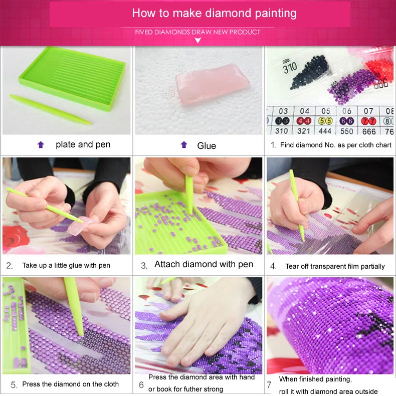

Abstract art Diy 5d full resin diamond painting mosaic landscape Daimond painting Diamond Embroidery colorful dots