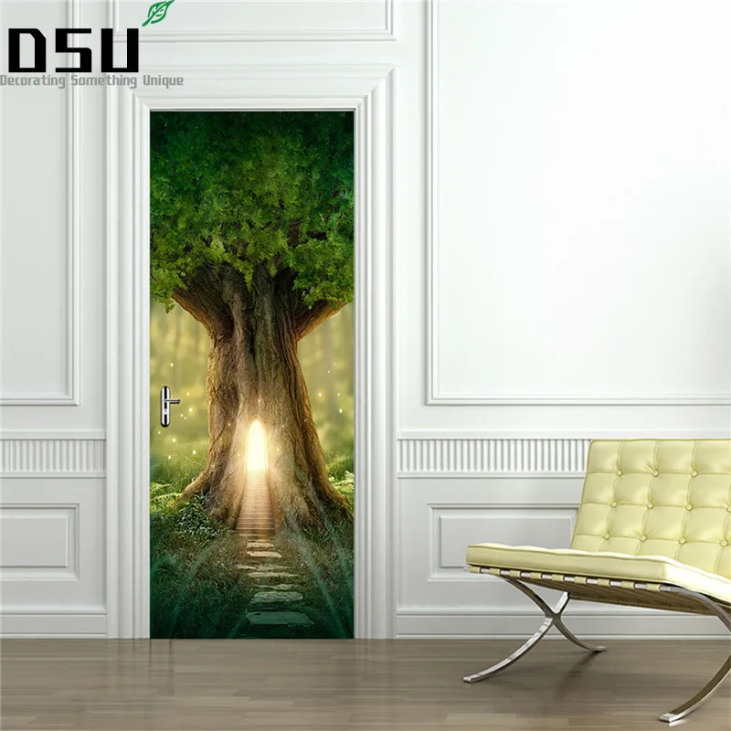 

Наклейка на дверь 3D «сделай сам», 200*77 см, материал ПВХ, водонепроницаемый плакат на двери для спальни, домашний декор, 2 шт./компл., наклейка на...