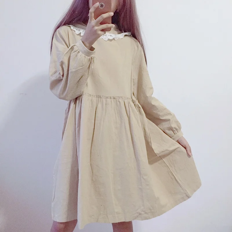 Женское мягкое японское кружевное платье с шапкой Kawaii Bunny облегающее длинными