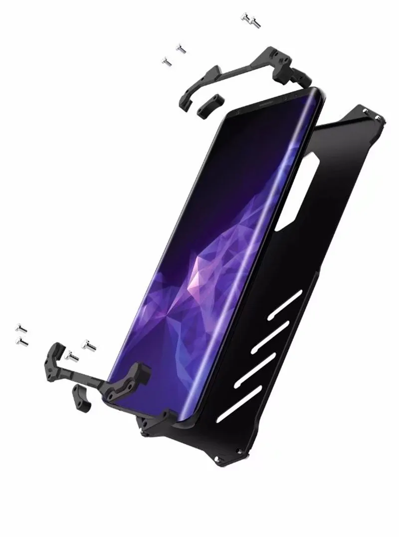 Бэтмен Luxury Металл Броня чехол для samsung Galaxy S9 S8 S7 S6 край плюс Примечание 5 FE C5 C7 C9 pro Алюминий Coque Capinhas крышка