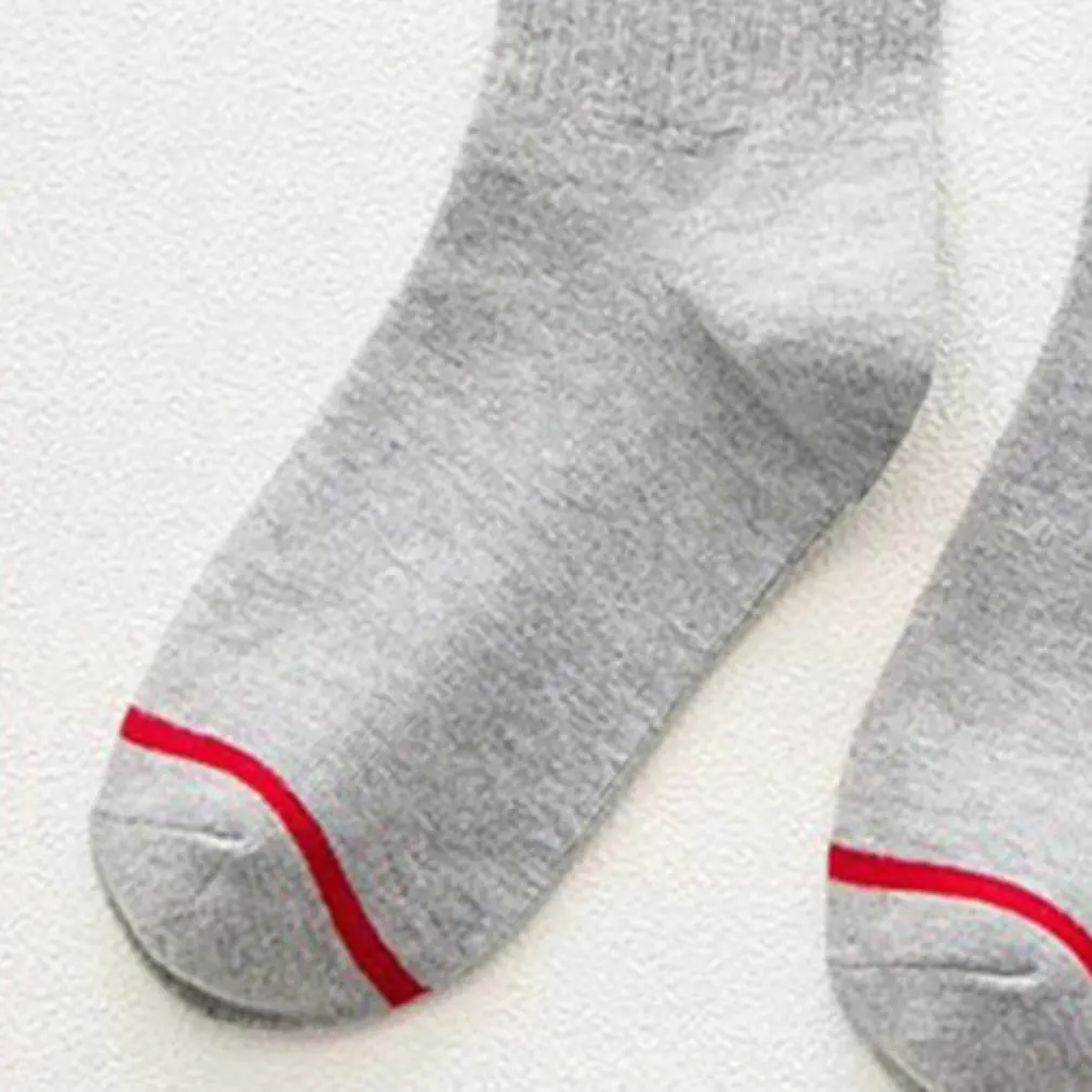 Trendy Rainbow Stripe Printed Cotton Socks Ladies Women Middle Length Casual Soft Harajuku Socks Sports Warm Socks