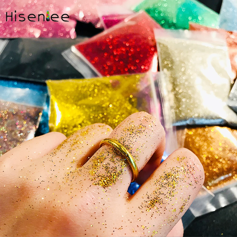 

16 Pack 10G/pack New Fashion Sweet Shiny Real Color Mini Glitter Mermaid Style Gorgeous Design DIY Japanese Nail Art Decoration