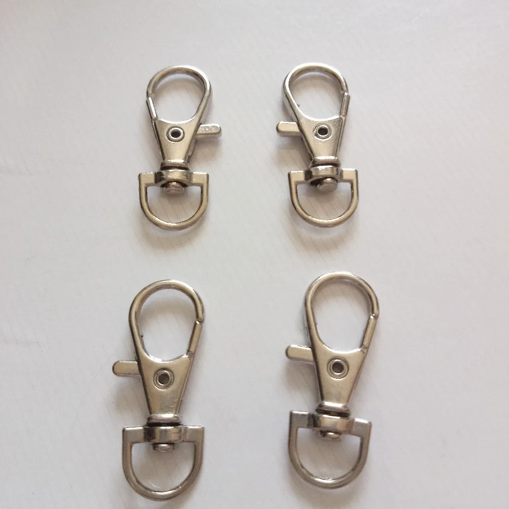 Wholesale 100pcs Metal Lobster Clasps Swivel Safety Snap Hooks For Backpacks Straps Key Chain Fashion Diy Jewelry Accessories | Украшения и