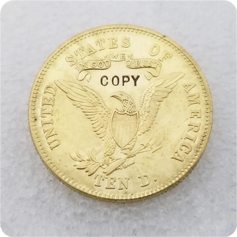 Копия Реплика США 1868 &quotThree Cent Liberty Head&quot печатная монета в виде орла с