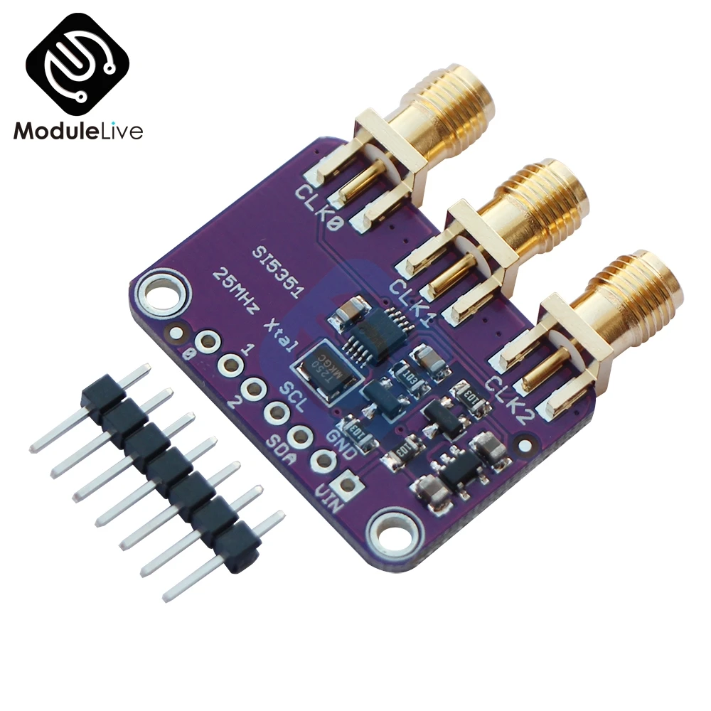 DC 3 V-5 V CJMCU-5351 Si5351A Si5351 I2C тактовый генератор коммутационная плата модуль генератор сигналов часы 8 кГц-160 МГц для Arduino
