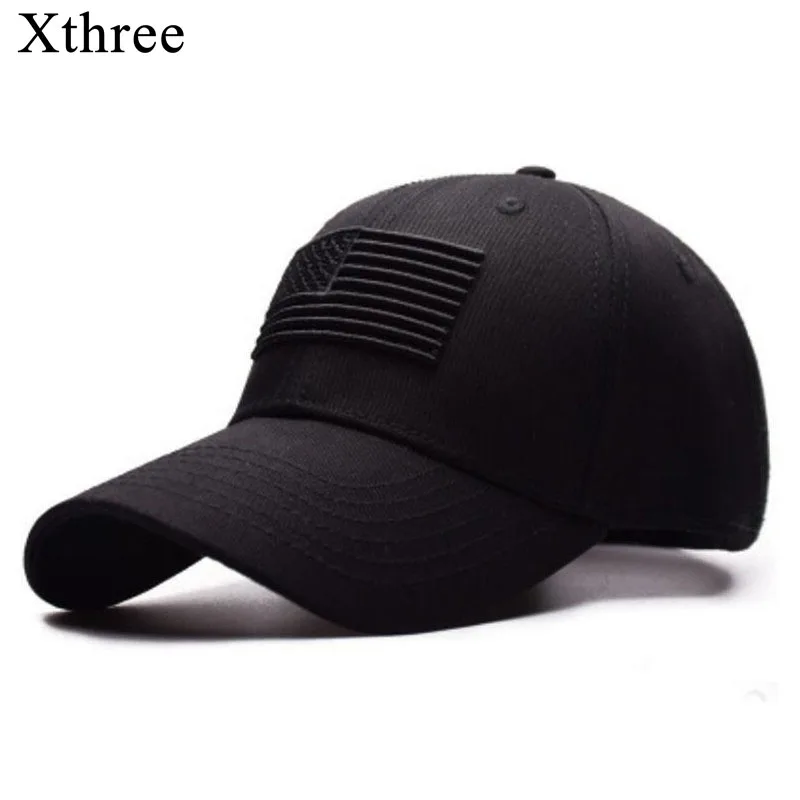 Кепка Xthree с флагом США мужская и женская бейсболка орлом Snapback шляпа папы костяная