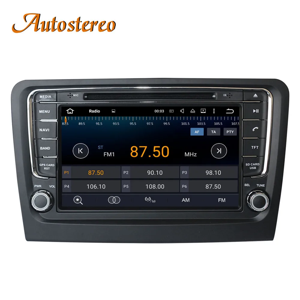 Android 9 автомобильный dvd-плеер gps-навигация, радио, стерео для Skoda Rapid 2013+ мультимедийный плеер радио магнитофон головное устройство стерео