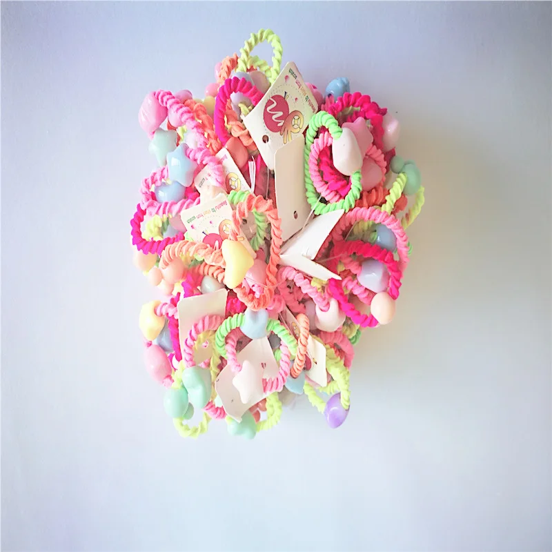 50 шт. Детские резинки для волос с бантом в коробке|children hair accessories|fashion accessorieshair