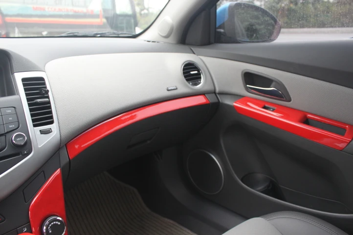 Carbin Fibre Red Blue Copilot Glove Storage Box Mouldings For Chevrolet Cruze 2009 10 11 12 13 14 2015 AAA083 | Автомобили и
