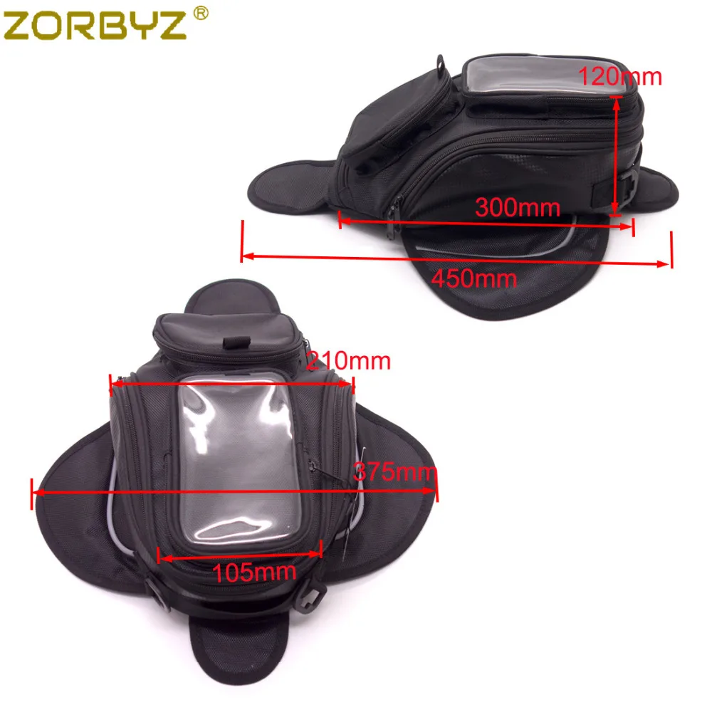ZORBYZ мотоциклетная Магнитная сумка для топливного бака и масла седельная