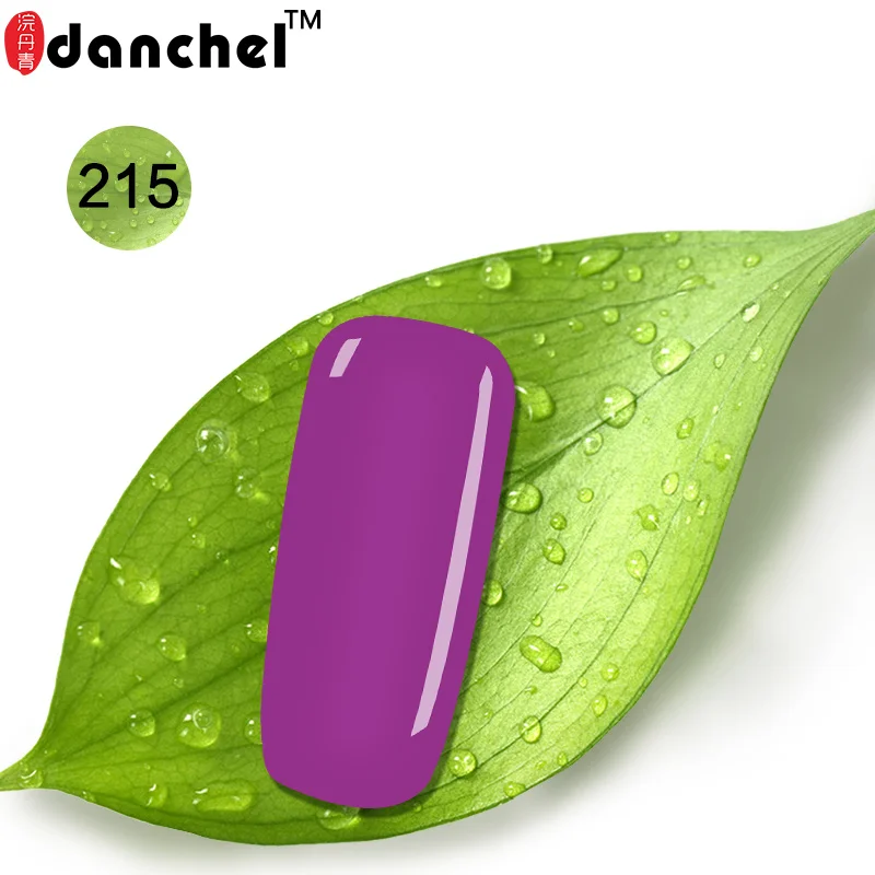 215 Danchel Nails художественный Гель-лак для ногтей 9 мл Vernis полуперманентный праймер маникюрный гель лак замачиваемый УФ Цвета Зеленая Бутылка 209-220 - Цвет: 215