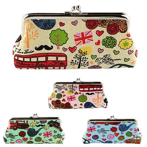 Мультфильм граффити холст Засов нулевой кошелек ключ монета держатель телефона