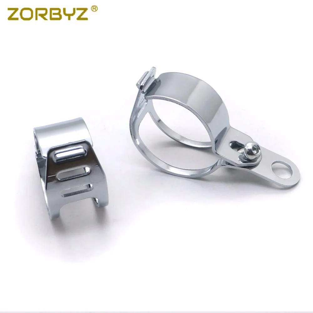 ZORBYZ мотоциклетный 41 51 мм вилочный зажим черный/хромированный алюминиевый