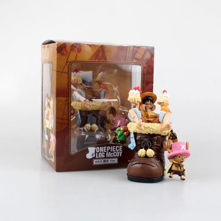 

1pcs 11cm Japanese anime figure Luffy Chopper one piece Christmas shoes action figure best Christmas gift kids toys