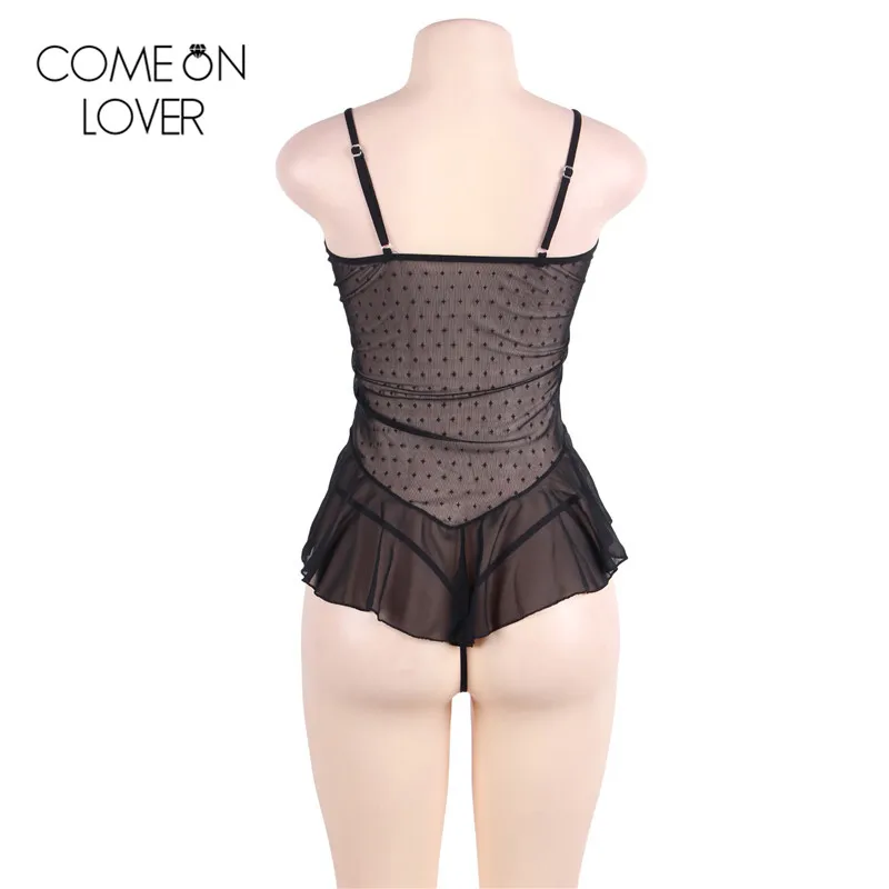 Comeonlover цветок lenceria encaje сексуальные женщины большого размера babydoll прозрачное Эротическое ночное белье женское белье nuisette mujer RE80485