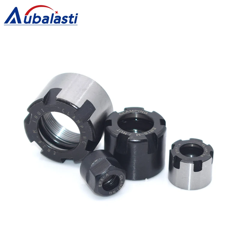 Aubalasti ЧПУ ER цанговый патрон гайка ER11A ER16A ER20A ER20M ER20M ER25UM ER32UM ER40UM фрезерный станок с ЧПУ гравировальный станок гайка аксессуар