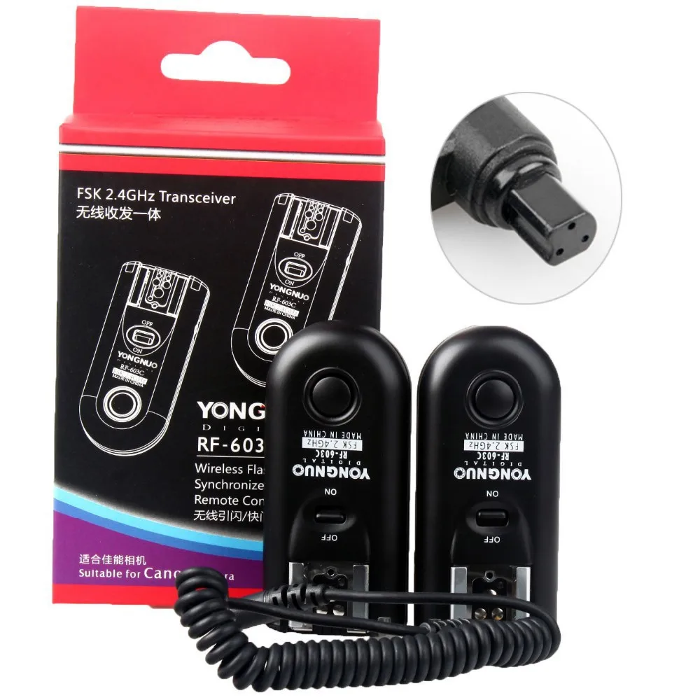Пульт дистанционного управления YONGNUO RF-603 II C3 2 4 ГГц для Canon 1D 1DS EOS 5D Mark 50D 40D 30D 20D 10D -