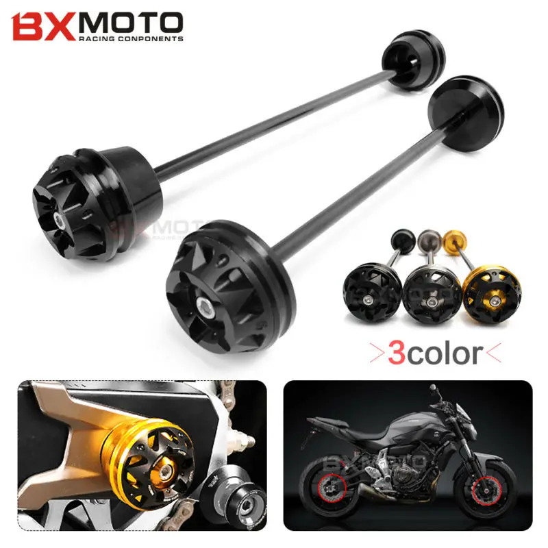 Защита от падения для Yamaha MT07 FZ07 MT 07 FZ 2013 2017 передняя и задняя оси колеса мотоцикла