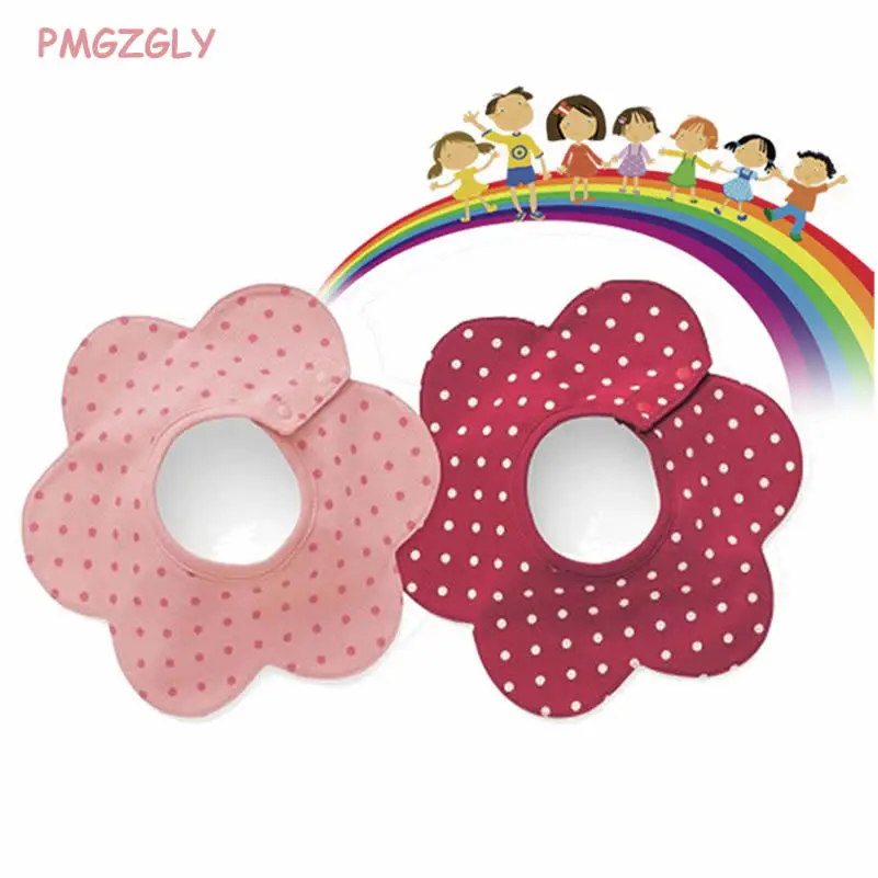 Baberos de beb&eacute; con forma de flores y estrellas, Bandana de algod&oacute;n, pa&ntilde;o para eructar de beb&eacute; reci&eacute;n nacido 0-3T, toallas de Saliva infantiles, impermeables-0