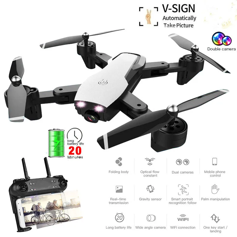 Профессиональный складной гоночный Дрон с Wi Fi FPV камерой 1080P HD профессиональная GPS