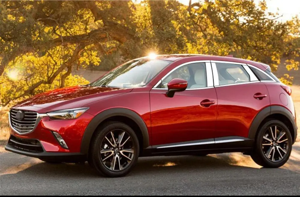 

Stainless steel Exterior Window Sill Lid Trims car accessories for mazda cx-3 2015 2016 2017 2018 Car Styling