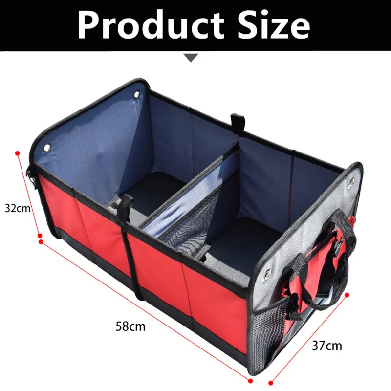 Ящик для хранения большой емкости внедорожника автомобиля портативный складной