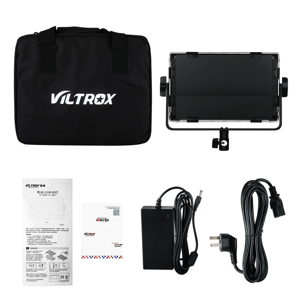 Viltrox VL-S50B 276 Светодиодная панель для видеосъемки 50 Вт с регулируемой яркостью 5600K
