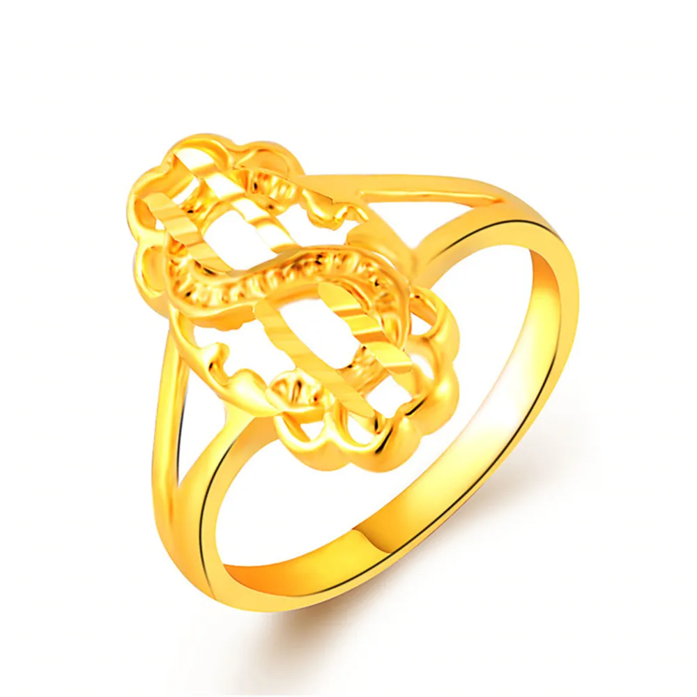 Уникальное позолоченное кольцо из нержавеющей стали с эмалью 24 к для мужчин