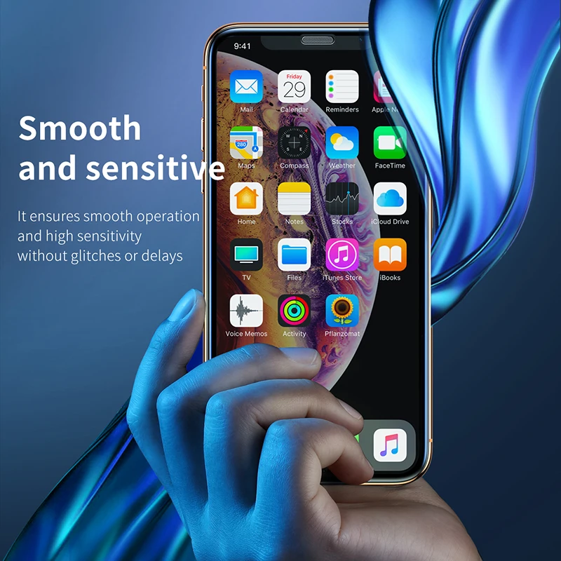 2 шт закаленное стекло для iphone X XS Max XR на 6 7 8 plus 7plus 10 Защитная пленка