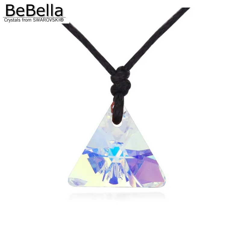 BeBella новинка треугольная коллекция подвеска с веревочной цепочкой ожерелье