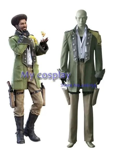 Anime Final Fantasy Cosplay - XIII Sazh Katzroy Halloween Costume party clothing Freeshipping | Тематическая одежда и