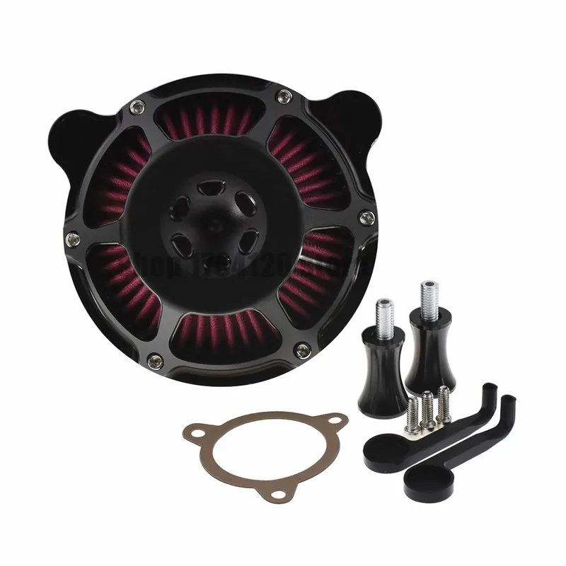Motorcycle Air Inflow Intake Filter For Harley Sportser XL 883 1200 04-19 Touring Street Road Glide 08-18 Dyna FXDLS Softail