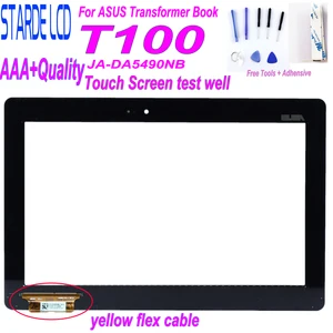 Сенсорный экран 10,1 дюйма для ASUS Transformer Book T100TA T100 JA-DA5490NB, сенсорный экран с дигитайзером и желтым гибким кабелем, оригинал