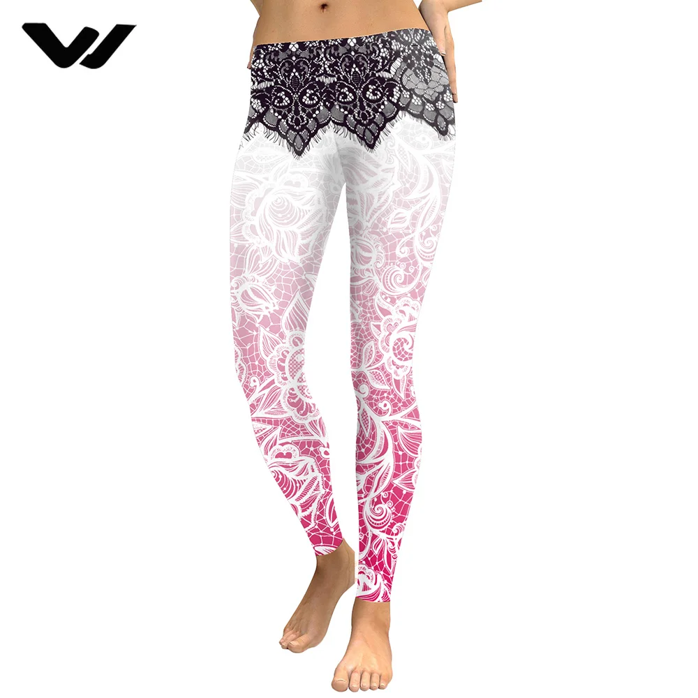 Yoga Pants Women Leggings Mandala Flower 3D Digital Printing Sport Seamless Slim Fitness Woman Leggins Pencil | Спорт и развлечения
