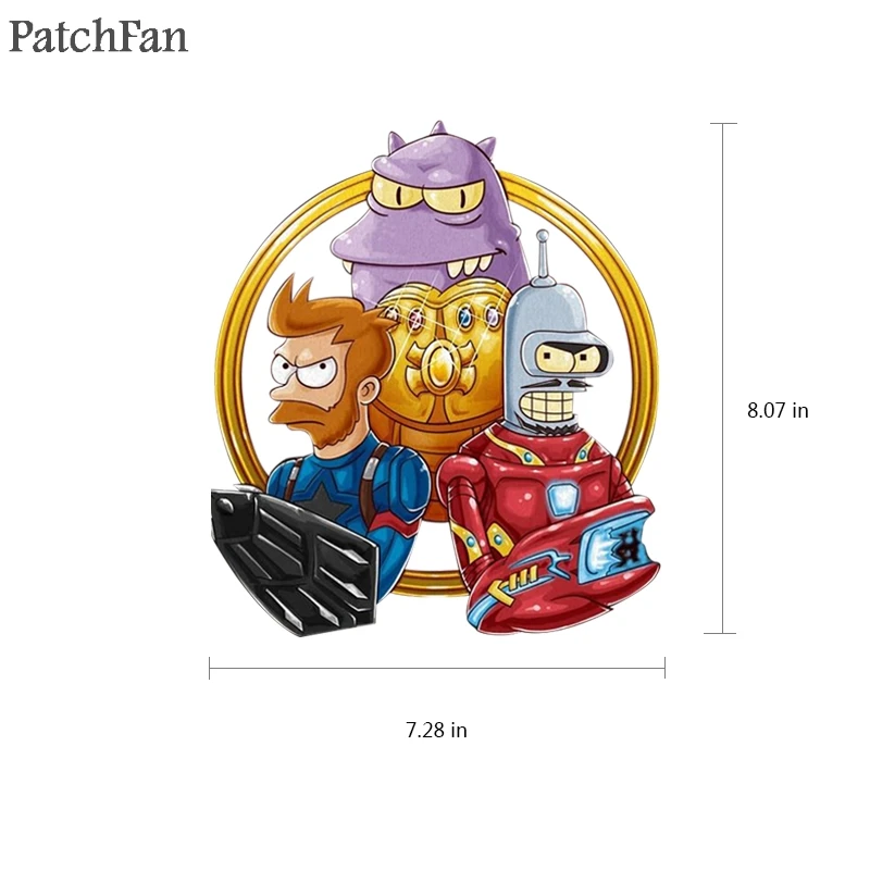 Патчфан Futurama одежда патчи термопресс переводные наклейки Утюг-на DIY ручной работы аппликации для джинсов пальто Футболки A1757