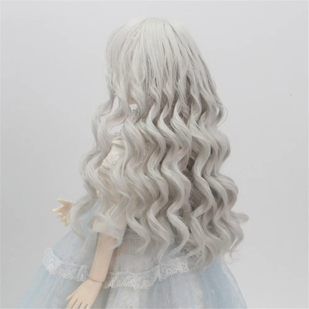 Парик для кукольных волос розовый серый Ombre вьющиеся парики 1/3 1/4 1/6 BJD/SD куклы