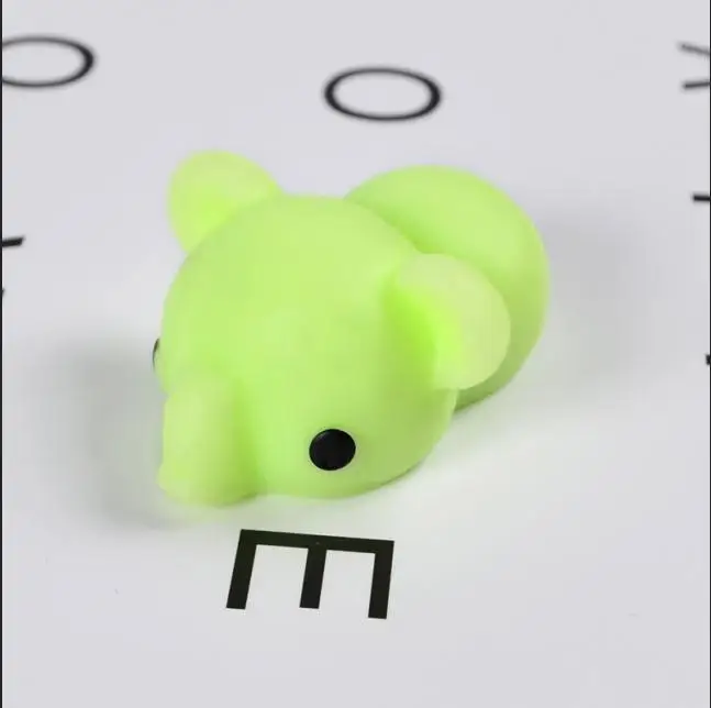 Green Bear Мини Изменение цвета мягкий милый кот Антистресс мяч выжать Моти рост Abreact мягкий липкий снятие стресса забавная Подарочная игрушка - Цвет: Green Bear