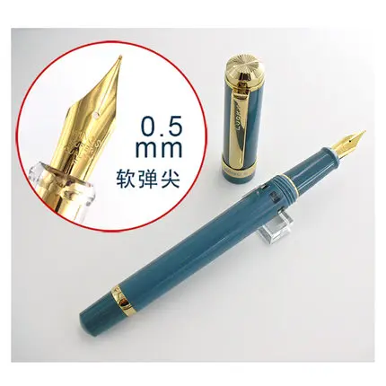luxury 698 pistons type Resin Fountain Pen lead Office stationery 0.5 nib calligraphy ink Pens gift | Канцтовары для офиса и