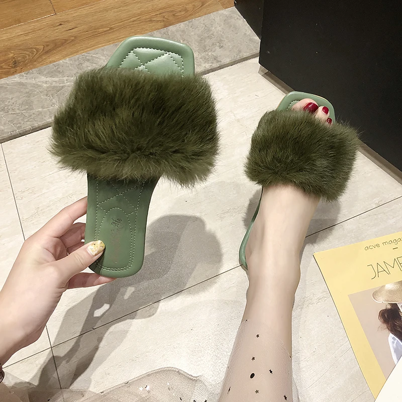 Сетчатые красные слиперы Ms. новинка весны и лета 2019 Корейская женская модная