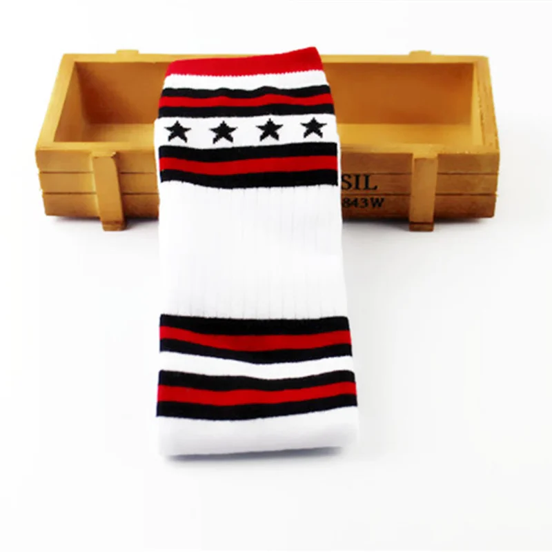 2 пары/Лот детские носки в полоску со звездами для девочек и мальчиков гольфы