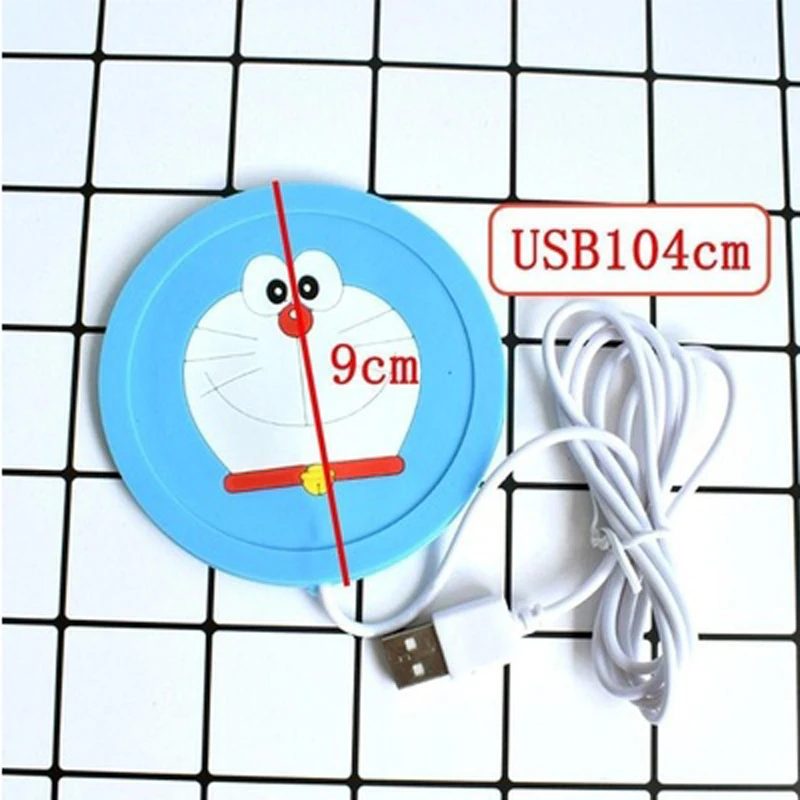 Мультяшный USB теплый коврик для подогрева чашек теплый коврик электрическая изоляционная подставка для кофейного чая украшение дома