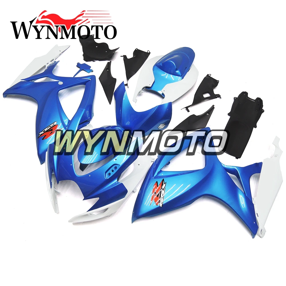 

Полностью из АБС-пластика для Suzuki GSXR600-750 K6 2006 2007 белый синий набор обтекателей для мотоцикла комплект рамы кузова корпуса КОРПУСА