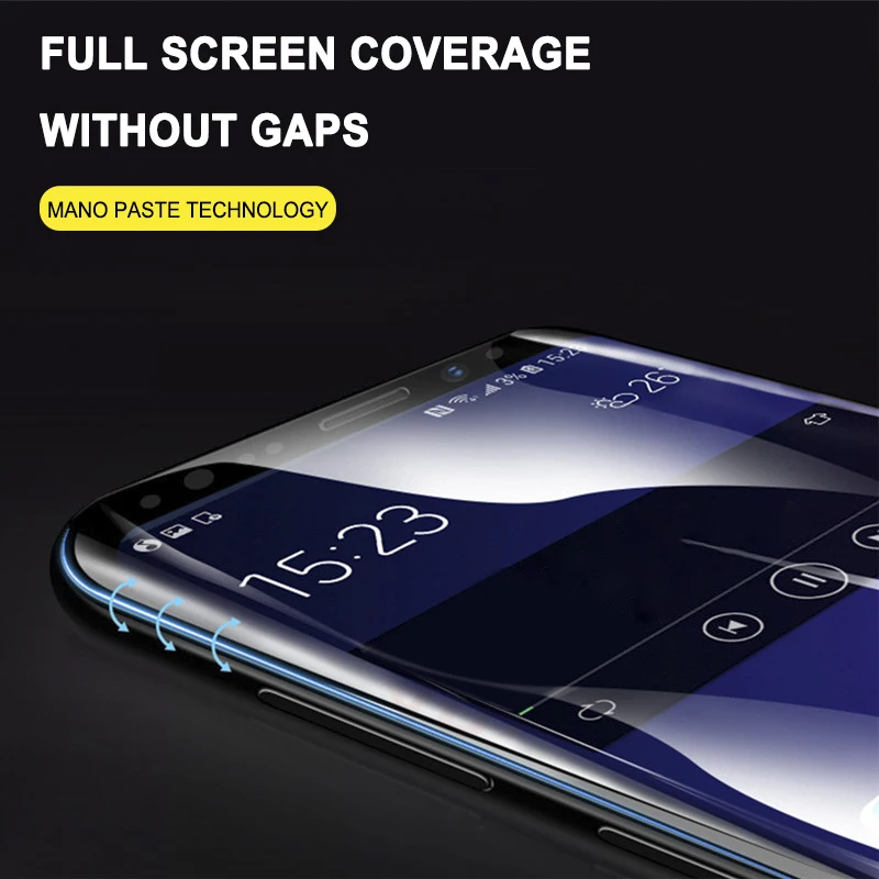 6D полное покрытие для Samsung Galaxy S8 S9 Примечание 8 9 Экран Защитная пленка плюс мягкий