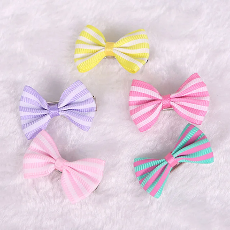 5 шт. заколки для волос собак милые товары ухода за кошкой и собакой с бантиками